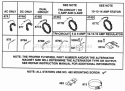 Alternator Chart Diagram and Parts List for  Briggs and Stratton Engine